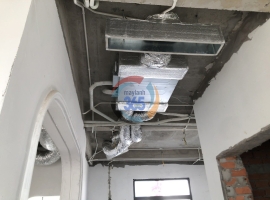 Công trình thi công hệ thống máy lạnh nối ống gió tại Quận 9