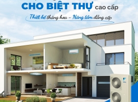 Lắp đặt hệ thống máy lạnh trung tâm DAIKIN VRV IV S cho biệt thự tại Hồ Chí Minh