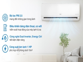 4 mẫu máy lạnh treo tường LG kết nối Wifi mới nhất năm 2024