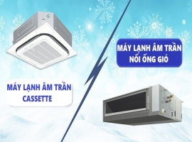 So Sánh Máy Lạnh Âm Trần Cassette và Nối Ống Gió