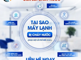 Tại sao máy lạnh bị chảy nước? Nguyên nhân và Cách khắc phục triệt để