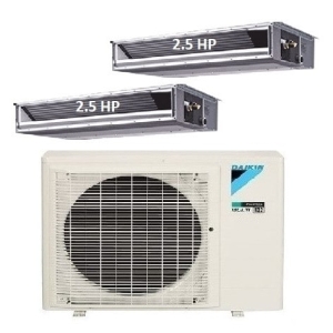 84.Máy Lạnh Multi Daikin Inverter 1 Dàn Nóng 4 HP + 2 Dàn Lạnh Giấu  Trần Nối Ống Gió 2.5 HP