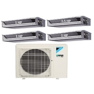 64.Máy Lạnh Multi Daikin Inverter 1 Dàn Nóng 4 HP + 4 Dàn Lạnh Giấu  Trần Nối Ống Gió 1 HP – 1.5 HP