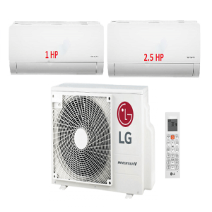 12.Máy Lạnh Multi LG 1 Dàn Nóng 2.5 Hp + 1 Dàn Lạnh Treo Tường 1 Hp + 1 Dàn Lạnh Treo Tường 2.5 Hp