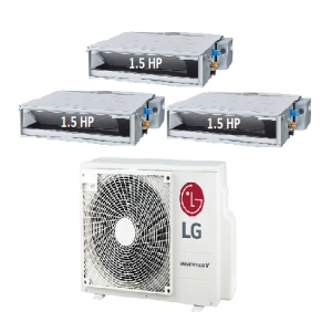 82.Máy Lạnh Multi LG 1 Dàn Nóng 3.5 Hp + 3 Dàn Lạnh Âm Trần Nối Ống Gió 1.5 Hp