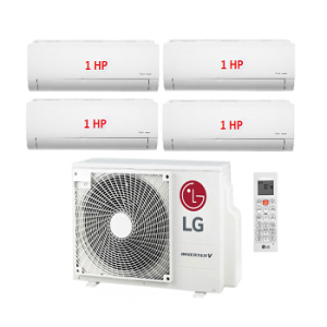 4.Máy Lạnh Multi LG 1 Dàn Nóng 4 Hp + 4 Dàn Lạnh Treo Tường 1 Hp-A4UQ36GFD0/AMNQ09GSJA0