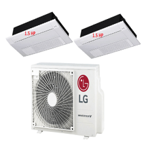 46.Máy Lạnh Multi LG 1 Dàn Nóng 2 Hp + 2 Dàn Lạnh Âm Trần 1 Hướng Thổi 1.5 Hp