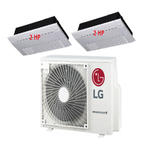 56.Máy Lạnh Multi LG 1 Dàn Nóng 4 Hp + 2 Dàn Lạnh Âm Trần 1 Hướng Thổi 2 Hp