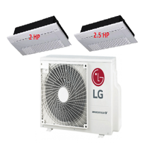 59.Máy Lạnh Multi LG 1 Dàn Nóng 4 Hp + 2 Dàn Lạnh Âm Trần 1 Hướng Thổi 2 Hp - 2.5 Hp 