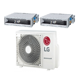 85.Máy Lạnh Multi LG 1 Dàn Nóng 3.5 Hp + 2 Dàn Lạnh Âm Trần Nối Ống Gió 2 Hp