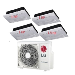 39.Máy Lạnh Multi LG 1 Dàn Nóng 4 Hp + 4 Dàn Lạnh Âm Trần 1 Hướng Thổi 1 Hp - 1.5 Hp