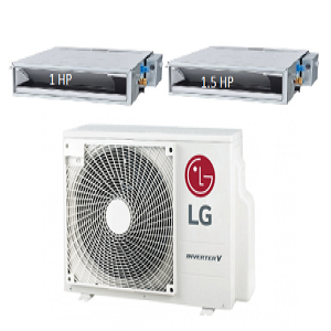 66.Máy Lạnh Multi LG 1 Dàn Nóng 2 Hp + 2 Dàn Lạnh Âm Trần Nối Ống Gió 1 Hp - 1.5 Hp