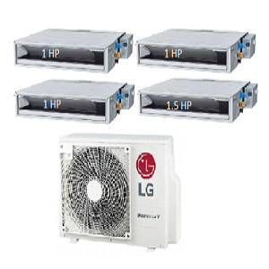 69.Máy Lạnh Multi LG 1 Dàn Nóng 4 Hp + 4 Dàn Lạnh Âm Trần Nối Ống Gió 1 Hp - 1.5 Hp