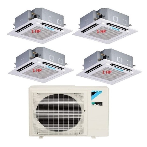 28.Máy Lạnh Multi Daikin Inverter 1 Dàn Nóng 3.5 HP + 4 Dàn Lạnh Âm Trần 1 HP 