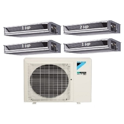 69.Máy Lạnh Multi Daikin Inverter 1 Dàn Nóng 4 HP + 4 Dàn Lạnh Giấu  Trần Nối Ống Gió 1 HP – 2 HP