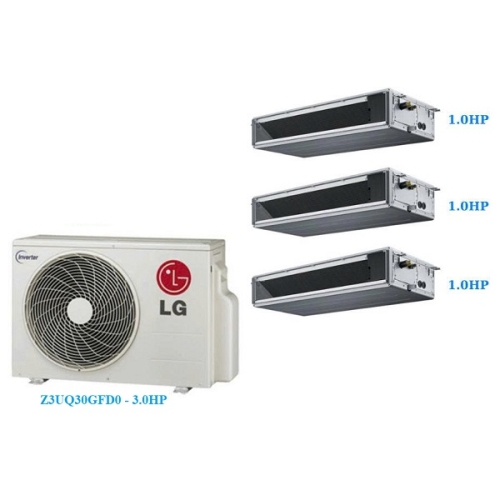 Combo Multi LG Inverter 1 Dàn Nóng 3 Hp Z3UQ30GFD0/AMNQ09GL1A0