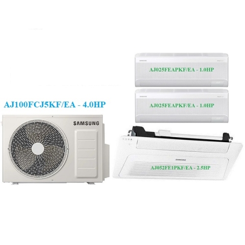Combo Multi Samsung Inverter 1 Dàn Nóng 4Hp + 2 DLTT + 1 DLAT1HT