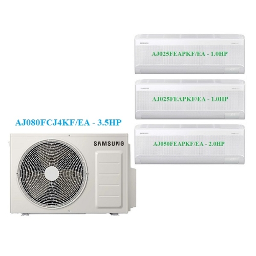 Combo Multi Samsung Inverter 1 Dàn Nóng 3.5 Hp + 3 Dàn Lạnh 1 Hp-2 Hp