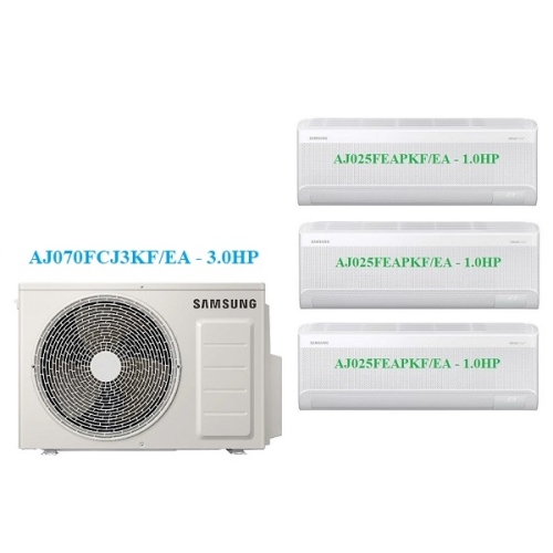 Combo Multi Samsung Inverter 1 Dàn Nóng 3 Hp AJ070FCJ3KF/EA - AJ025FEAPKF/EA