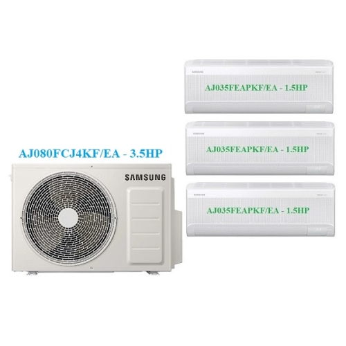 Combo Multi Samsung Inverter 1 Dàn Nóng 3.5 Hp + 3 Dàn Lạnh 1.5 Hp