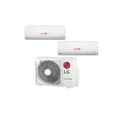 21.Máy Lạnh Multi LG 1 Dàn Nóng 2.5 Hp + 2 Dàn Lạnh Treo Tường 1.5 Hp