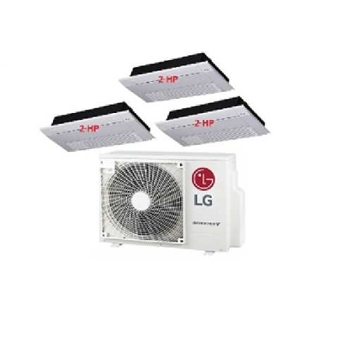 57.Máy Lạnh Multi LG 1 Dàn Nóng 5 Hp + 3 Dàn Lạnh Âm Trần 1 Hướng Thổi 2 Hp