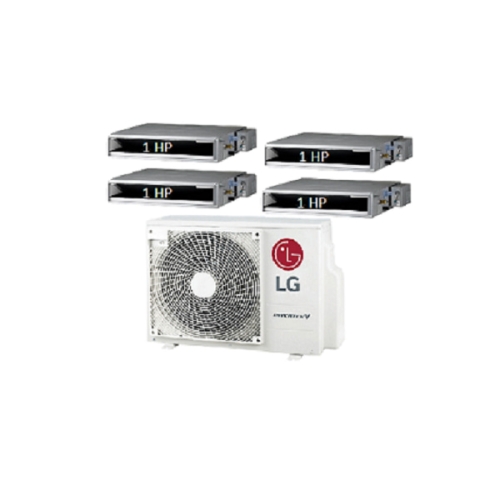 64.Máy Lạnh Multi LG 1 Dàn Nóng 4 Hp + 4 Dàn Lạnh Âm Trần Nối Ống Gió 1 Hp