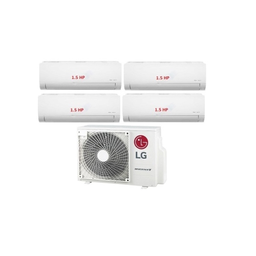 24.Máy Lạnh Multi LG 1 Dàn Nóng 5 Hp + 4 Dàn Lạnh Treo Tường 1.5 Hp
